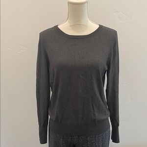 Ann Taylor Classic Crew Neck Sweater. Dark Heathered Gray-great neutral! Soft!